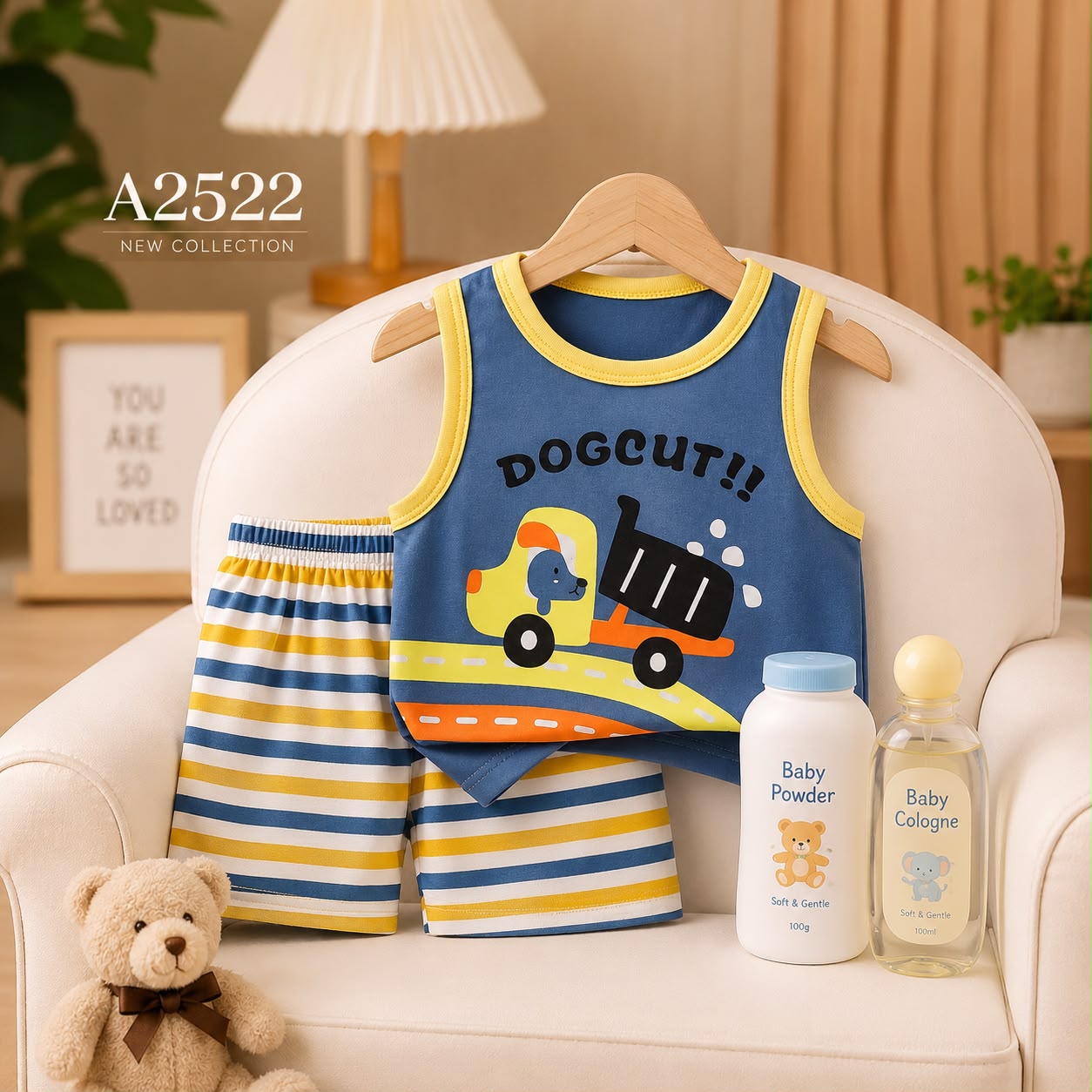 بيجامة أطفال BA2522 | مقاس 1 إلى 6