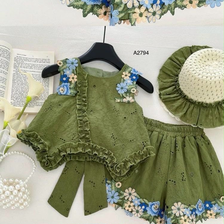 بدلة بنات CA2794 | مقاس 2 إلى 8